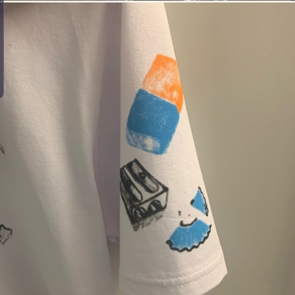 🆕️ Lanvin White mercerised cotton jersey T-shirt - Picture 2 of 8